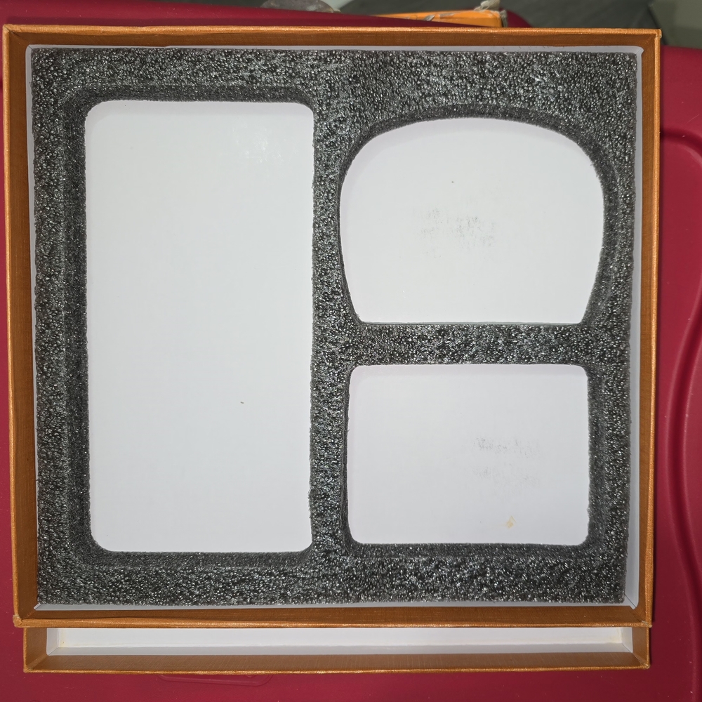 Orange and Black Foam Insert Gift Box